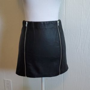 NWT MIERION faux leather skirt